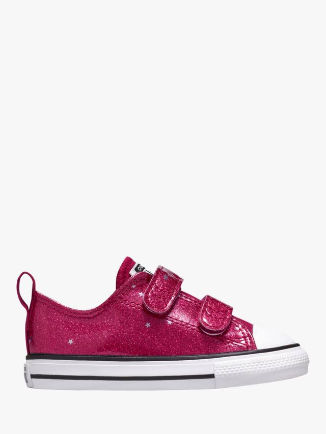 

Детские кроссовки Chuck Taylor All Star Low-Top Glitter Converse, Soft Berry/White