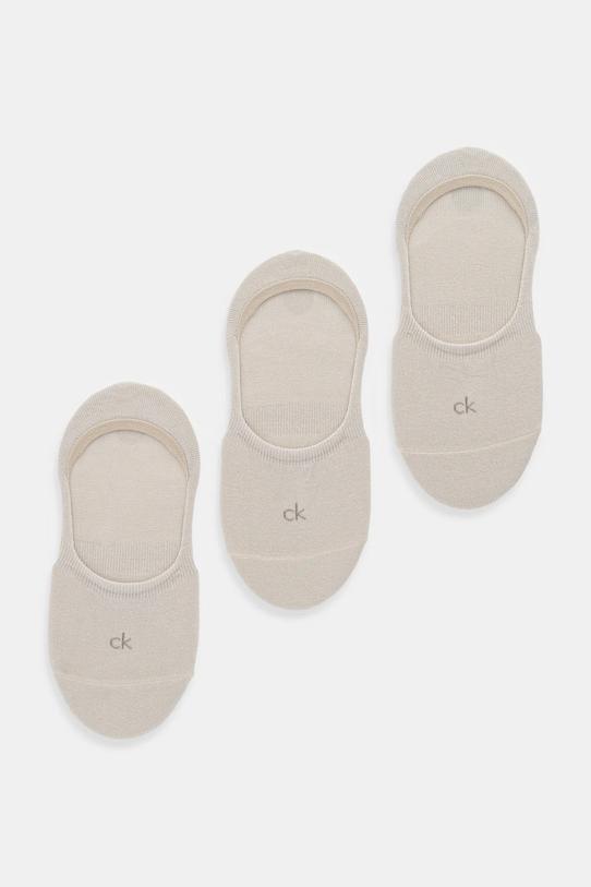

Носки 3 пары Calvin Klein, бежевый