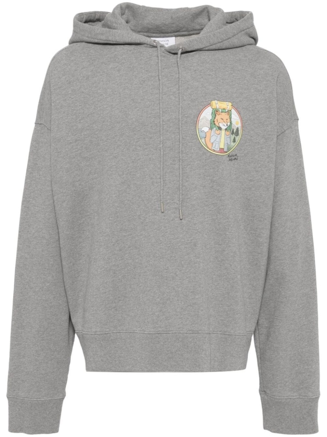 

Maison Kitsuné худи оверсайз, серый