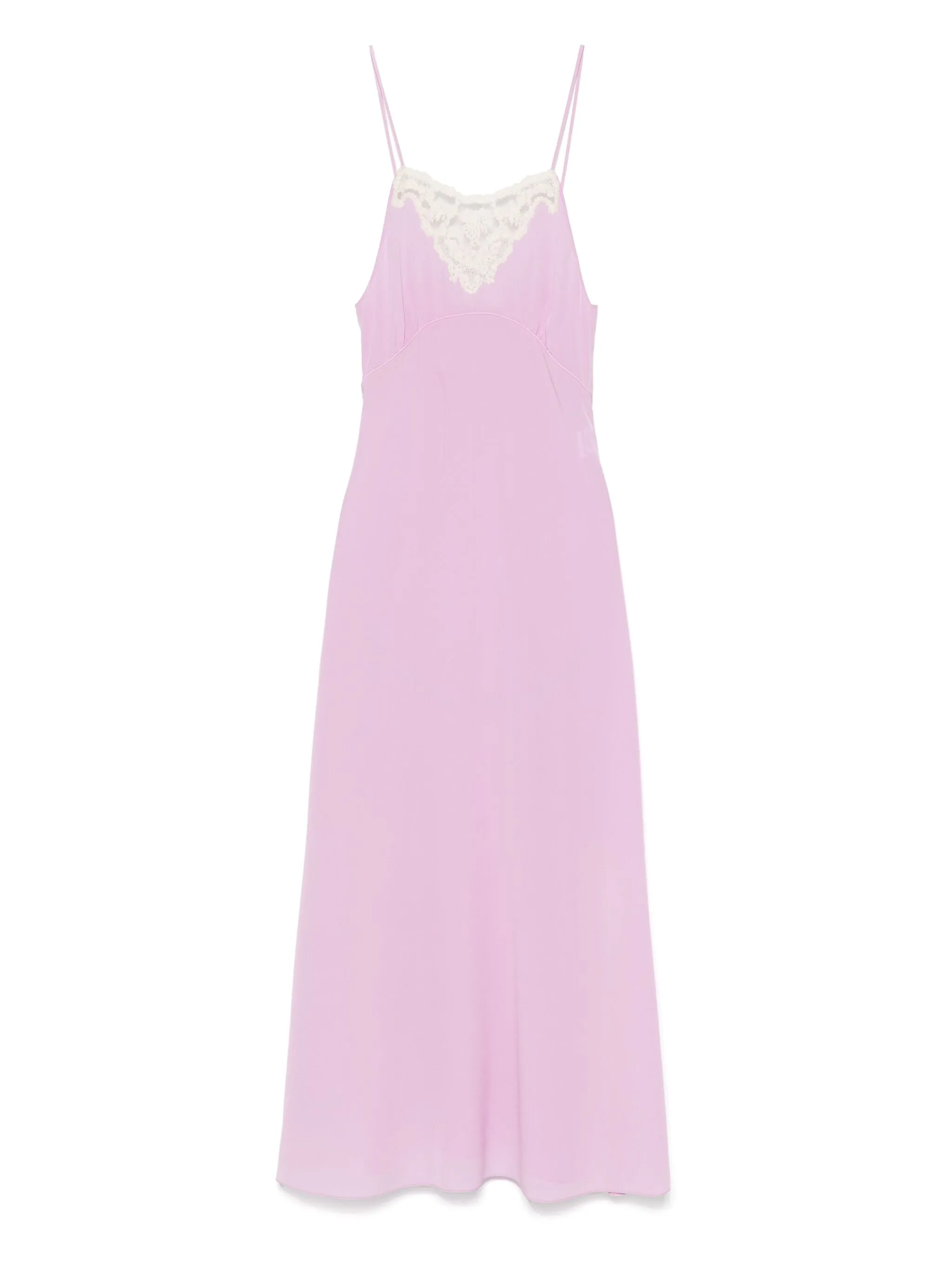 

Платье миди с кружевом Chloé, фиолетовый