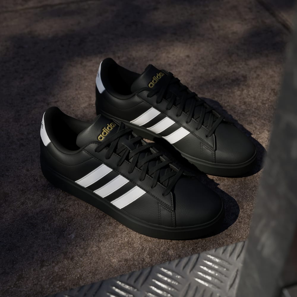 Кроссовки Adidas GRAND COURT 2.0 SHOES, цвет Core Black/Cloud White/Gold Metallic — фото 4