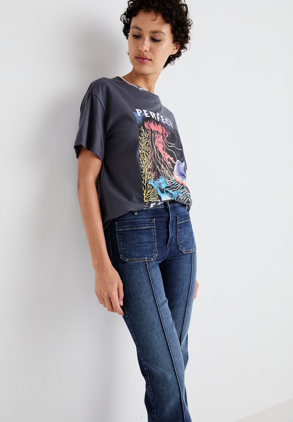 

Джинсы Bootcut FLARE Wrangler, темно-синий деним
