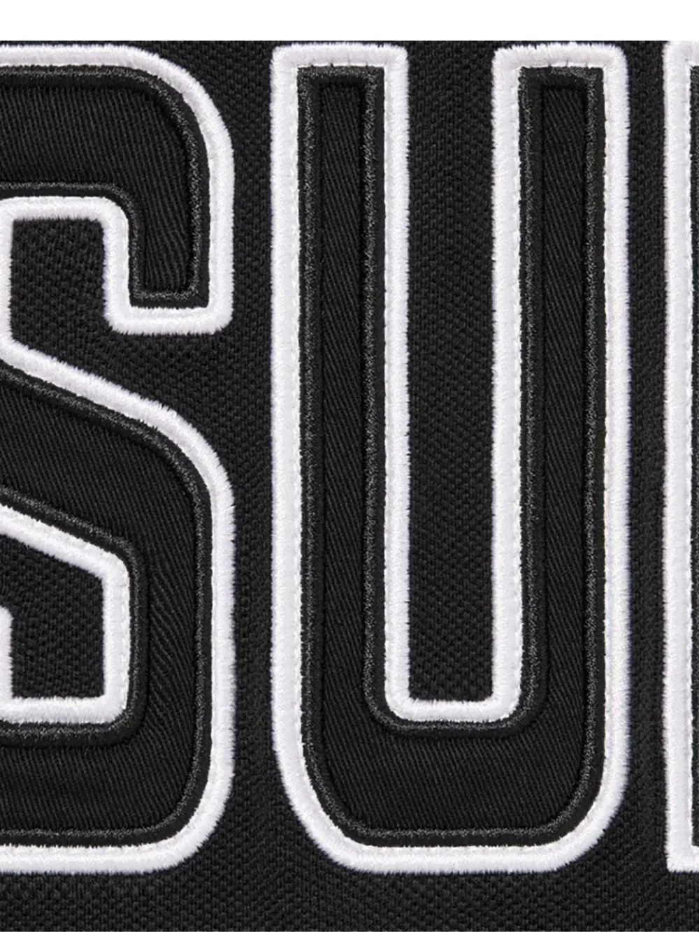 Поло-Рубашка с аппликацией из твила Supreme, черный — фото 2