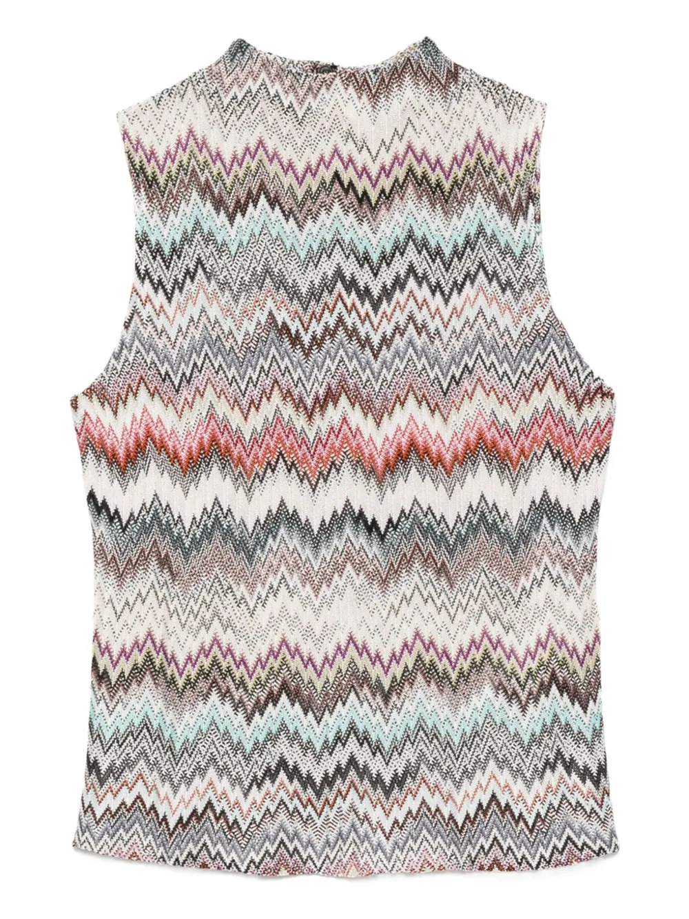 

Майка зигзагообразной вязки Missoni, нейтральный