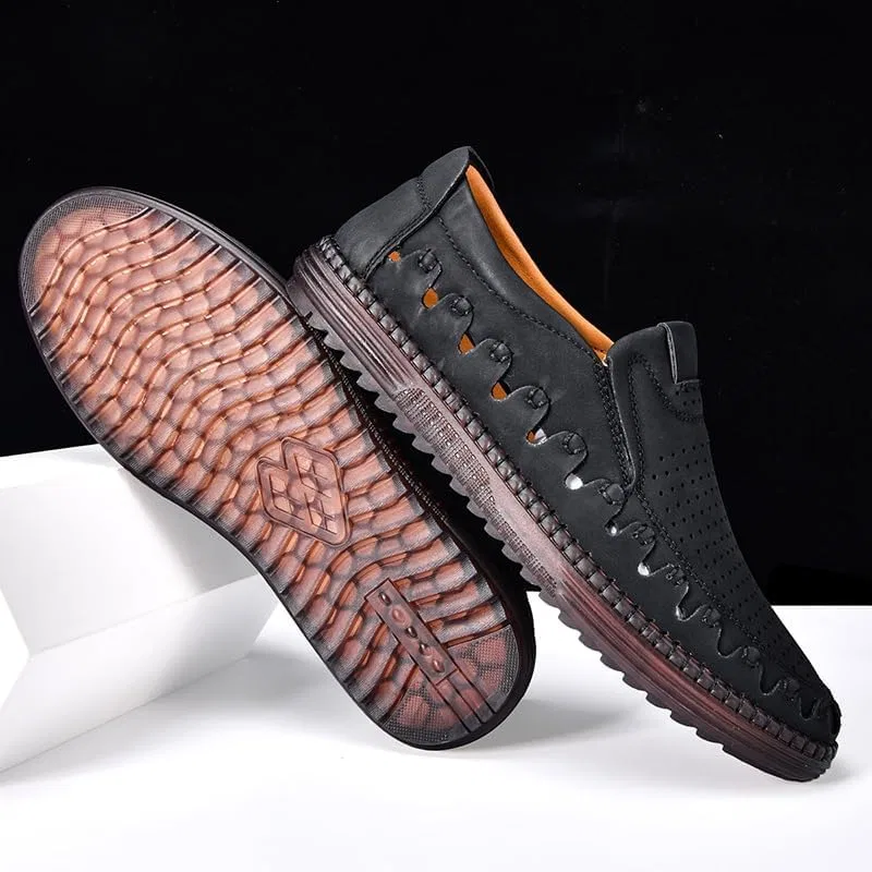 Мокасины мужские Slip-On Walking Loafers, черный Soft time TOY — фото 4