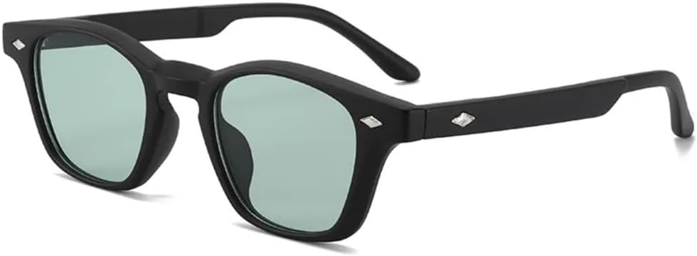 

Солнцезащитные очки с защитой от УФ-излучения UV400 | Круглая оправа с заклепками | Линзы конфетных цветов для занятий спортом на открытом воздухе и вождения DSVIGF, C6 Black Green