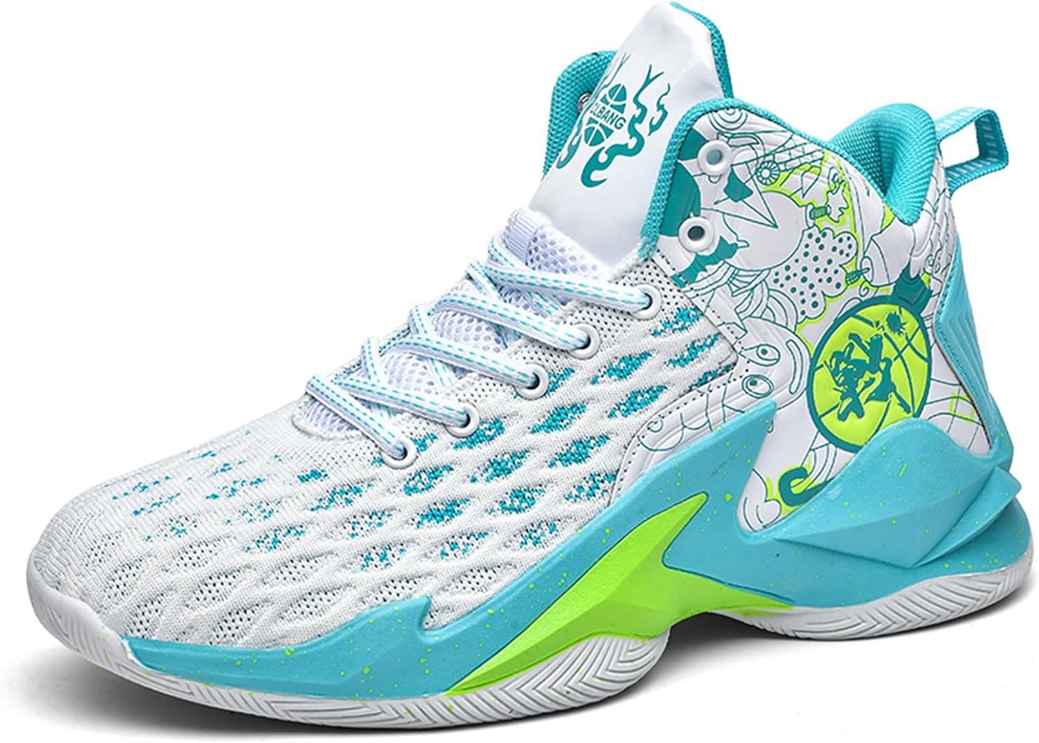 

Кроссовки для баскетбола DHAEY для женщин и мужчин, модные высокие кеды с противоскользящей подошвой, повседневная обувь, мужские и женские кроссовки для активного отдыха и бега (Цвет: B, Размер: 11 женский / 9,5 мужской), 11 Women/9.5 Men D