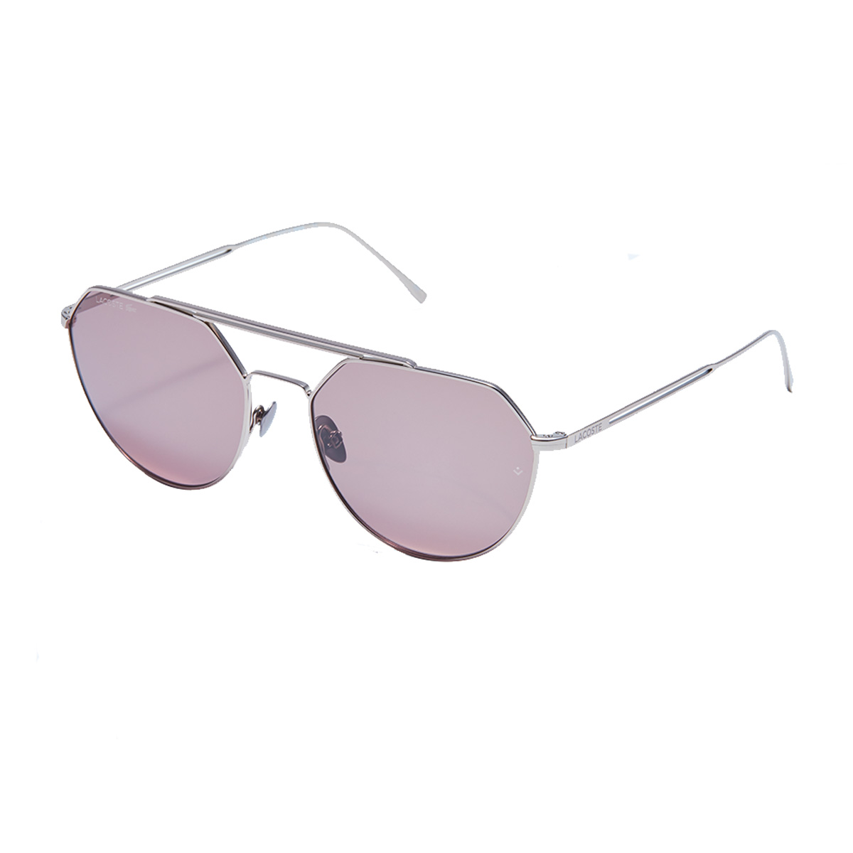 

LACOSTE Металлические авиаторские очки женские розовые, 033