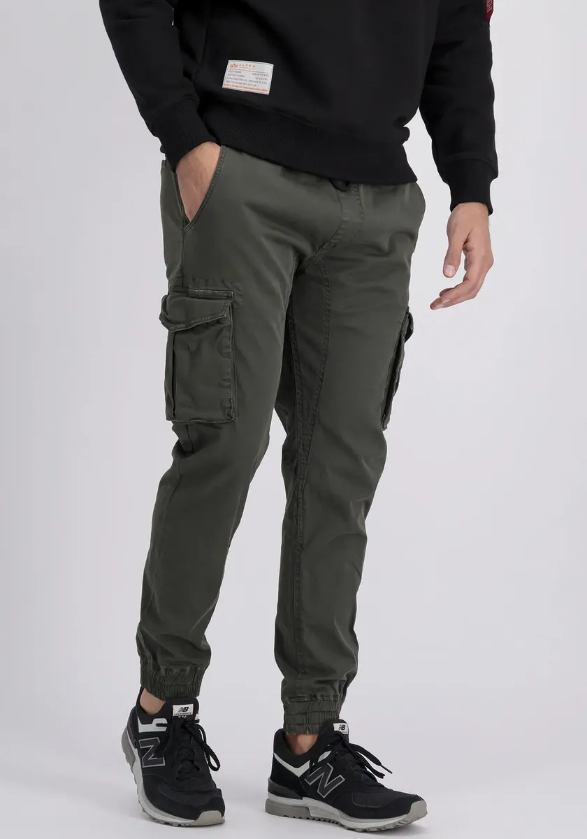 

Брюки-карго Alpha Industries "Джоггеры из хлопкового твила", черный