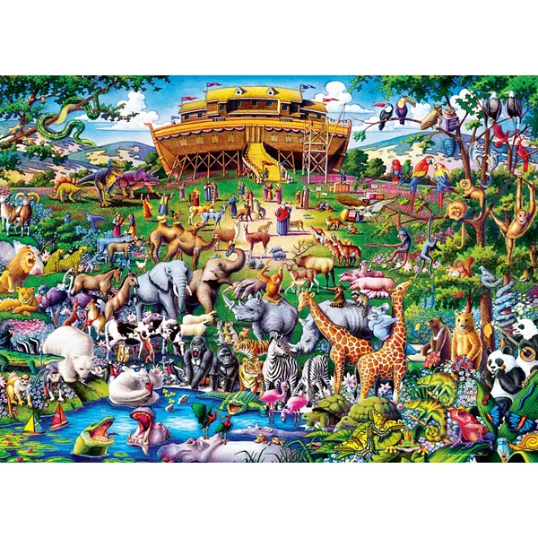 Шедевры Ноева ковчега - пазл из 1000 деталей для взрослых Masterpieces Puzzles, multicolor — фото 2
