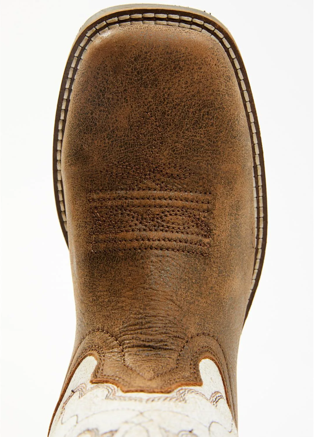 Мужские ковбойские сапоги Cody James Luke Western с широким квадратным носком - 43108, коричневый — фото 4