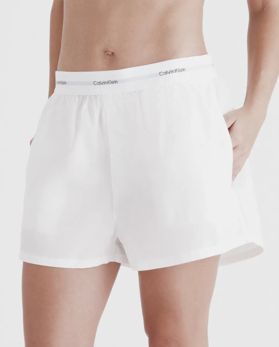 

Шорты для сна из хлопкового поплина Calvin Klein, белый