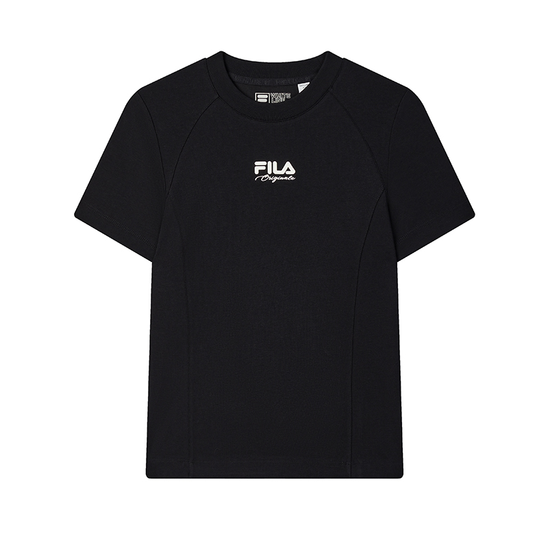 

FILA Футболка ORIGINALE Regular женская jet black, Черный, FILA Футболка ORIGINALE Regular женская jet black