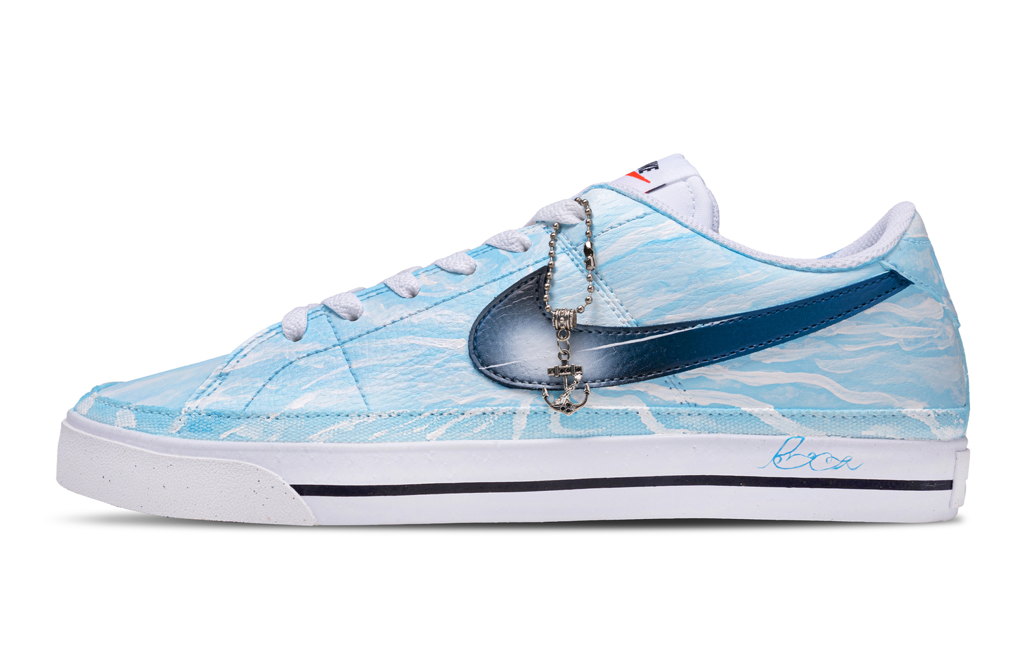

Nike Кроссовки Court Legacy Cushioning, износостойкие, низкие, для скейтбординга, мужские, светло-синие