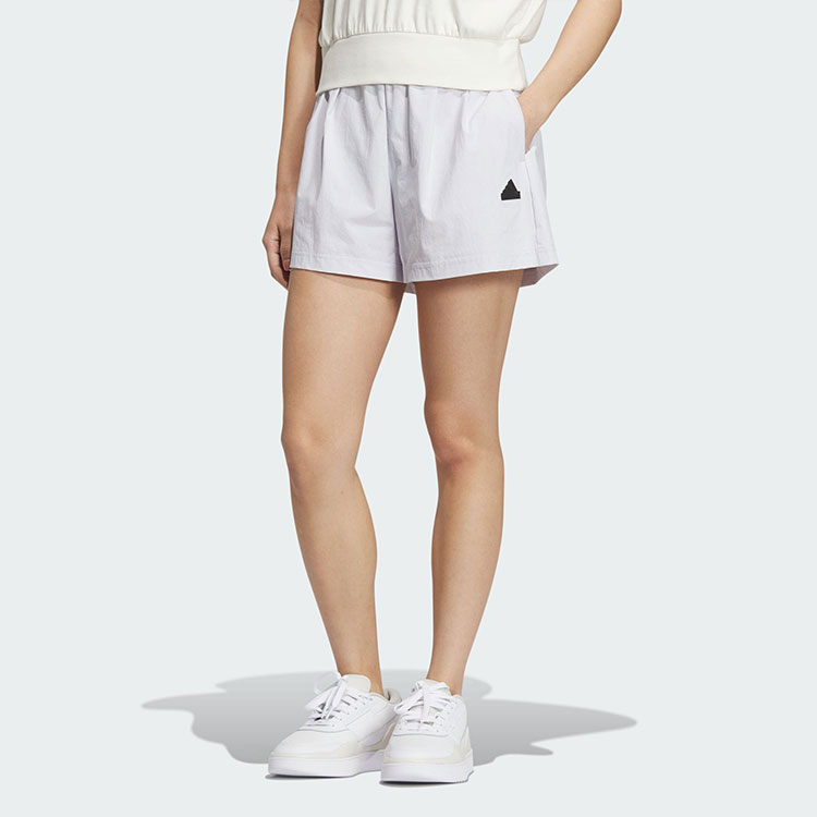 Спортивные шорты повседневные женские с принтом серые Adidas — фото 4