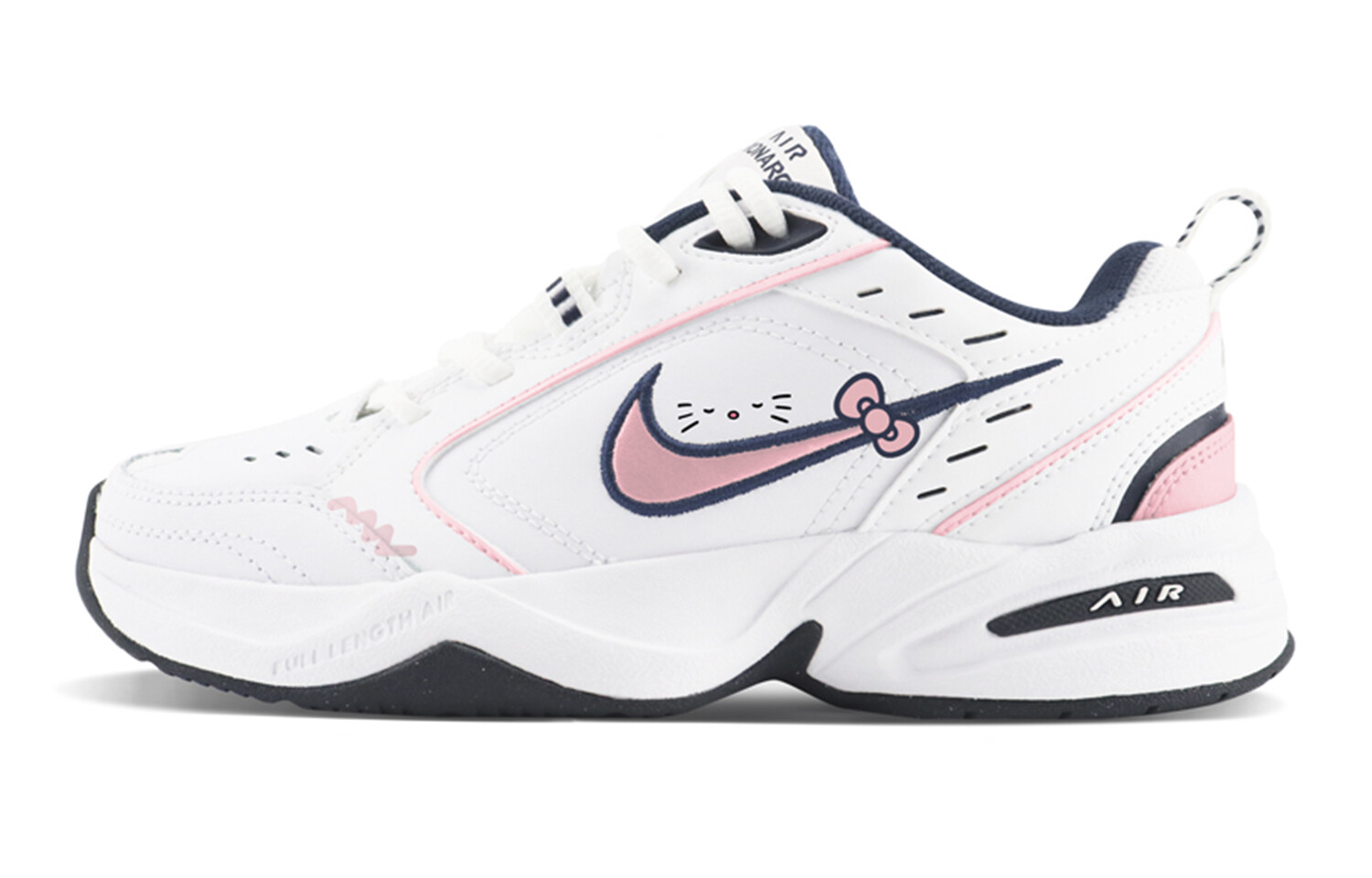 

Кроссовки Air Monarch 4 Chunky унисекс с низким верхом, белый/розовый Nike