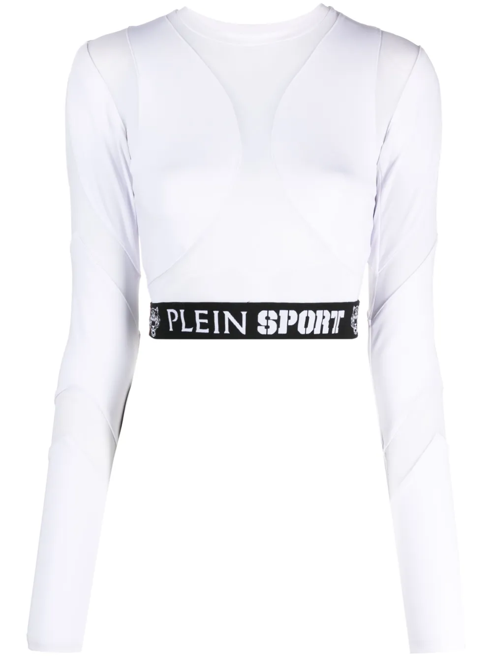 

Облегающий топ с логотипом Plein Sport, белый