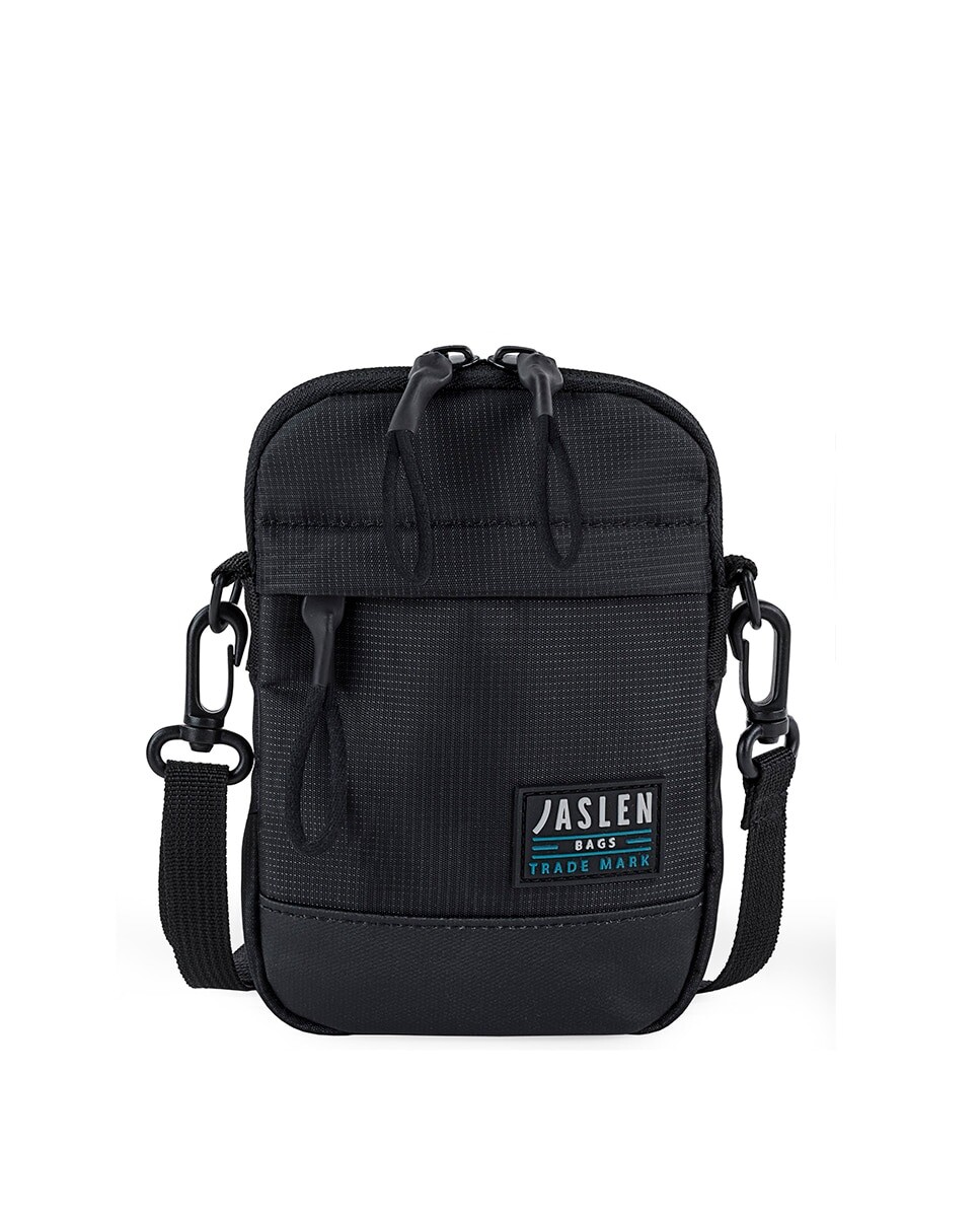 

Маленькая мужская сумка через плечо Rexford черного цвета на молнии Jaslen, черный