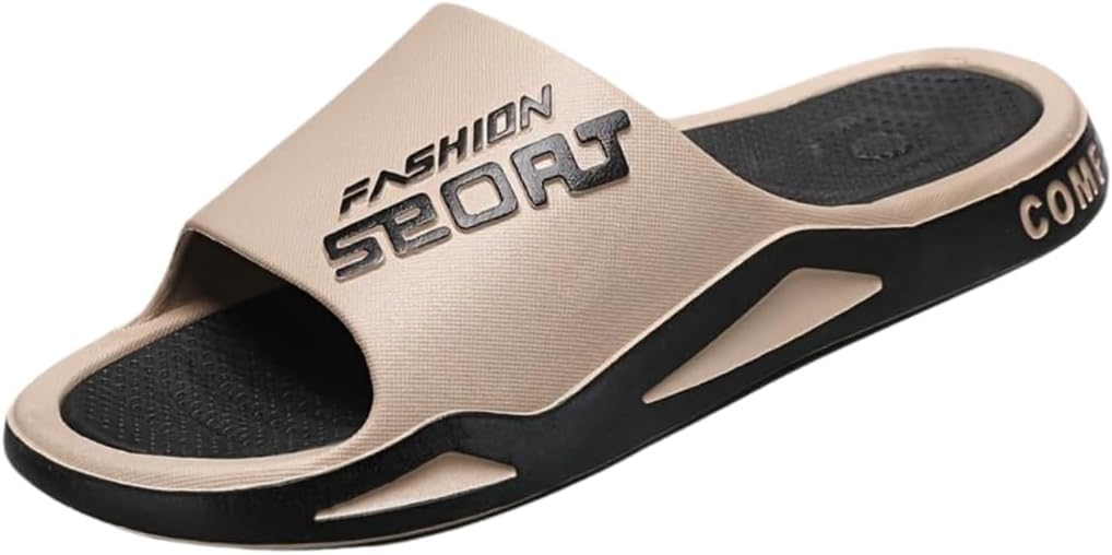 

Мужские тапочки большого размера HoaloX, мягкие, повседневные, с противоскользящей подошвой, с открытым носком, подходят для использования дома, на улице, на пляже и в душе, хаки