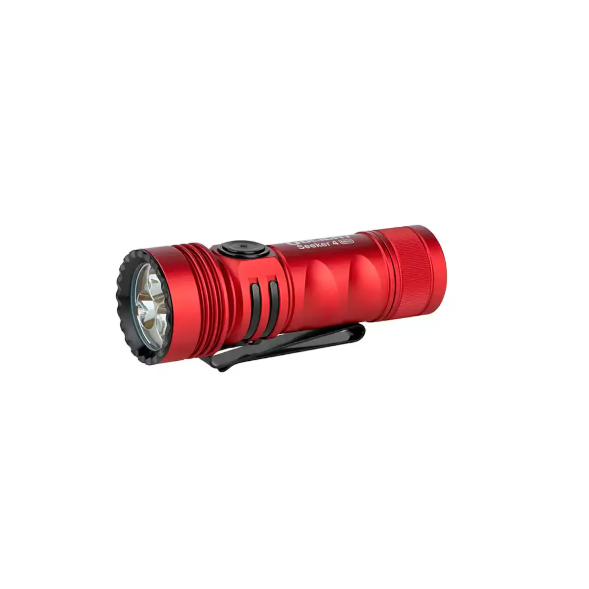 

Фонарь Seeker 4 Mini с белым светодиодом и ультрафиолетовым светом. Светлый красный Olight