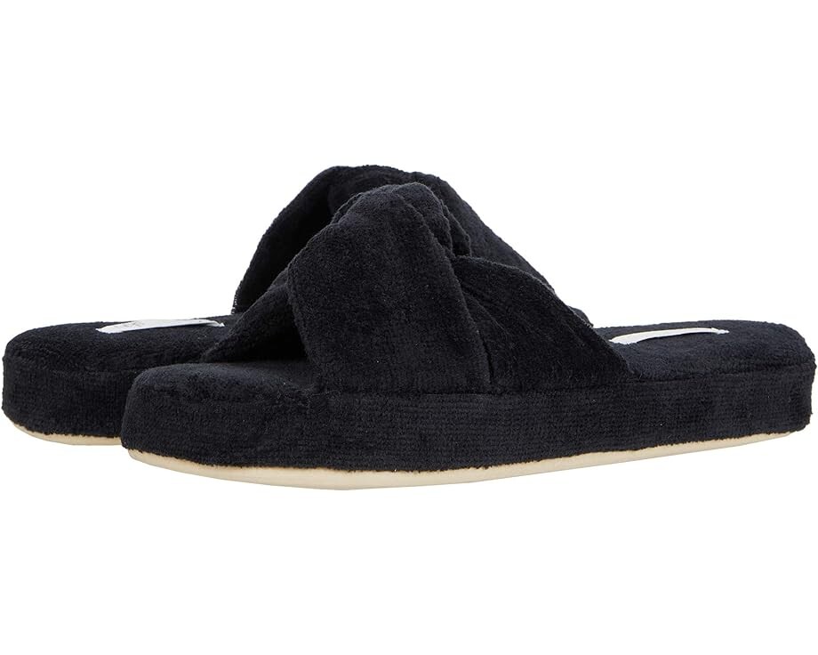 

Домашняя обувь Skin Terry Velour Slides, черный