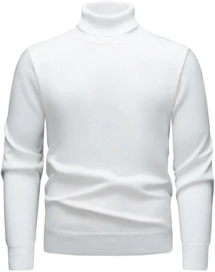 Мужской свитер с длинным рукавом Slim Fit High Neck — фото 3