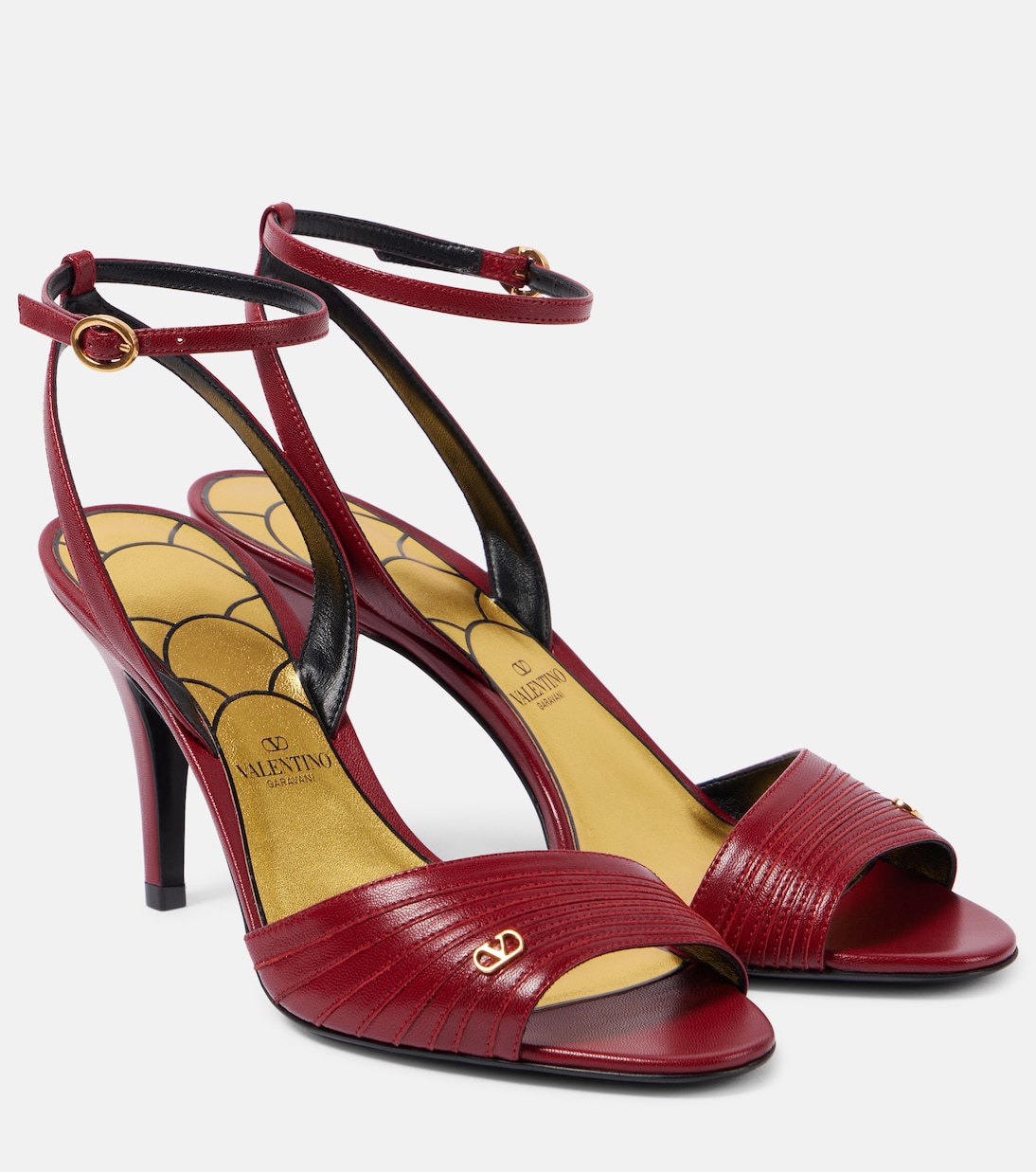 Кожаные сандалии Ladycrush 85 Valentino Garavani, Classic Red