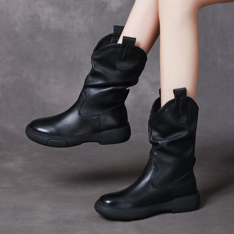 Devanro Черные женские ботинки на каблуке 3,5 см, цвет Black — фото 2