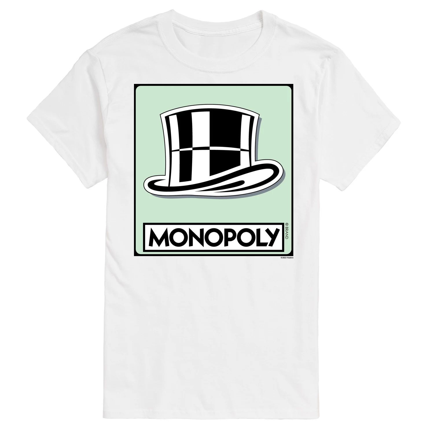 

Футболка с изображением жетона Big & Tall Monopoly Hat Licensed Character, белый, Белый;зеленый, Футболка с изображением жетона Big & Tall Monopoly Hat Licensed Character, белый