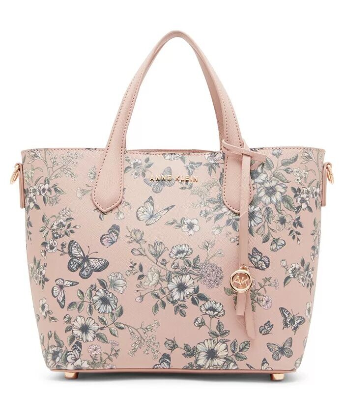 

Сумка-тоут Mini Flower с клееным узором Anne Klein, розовый