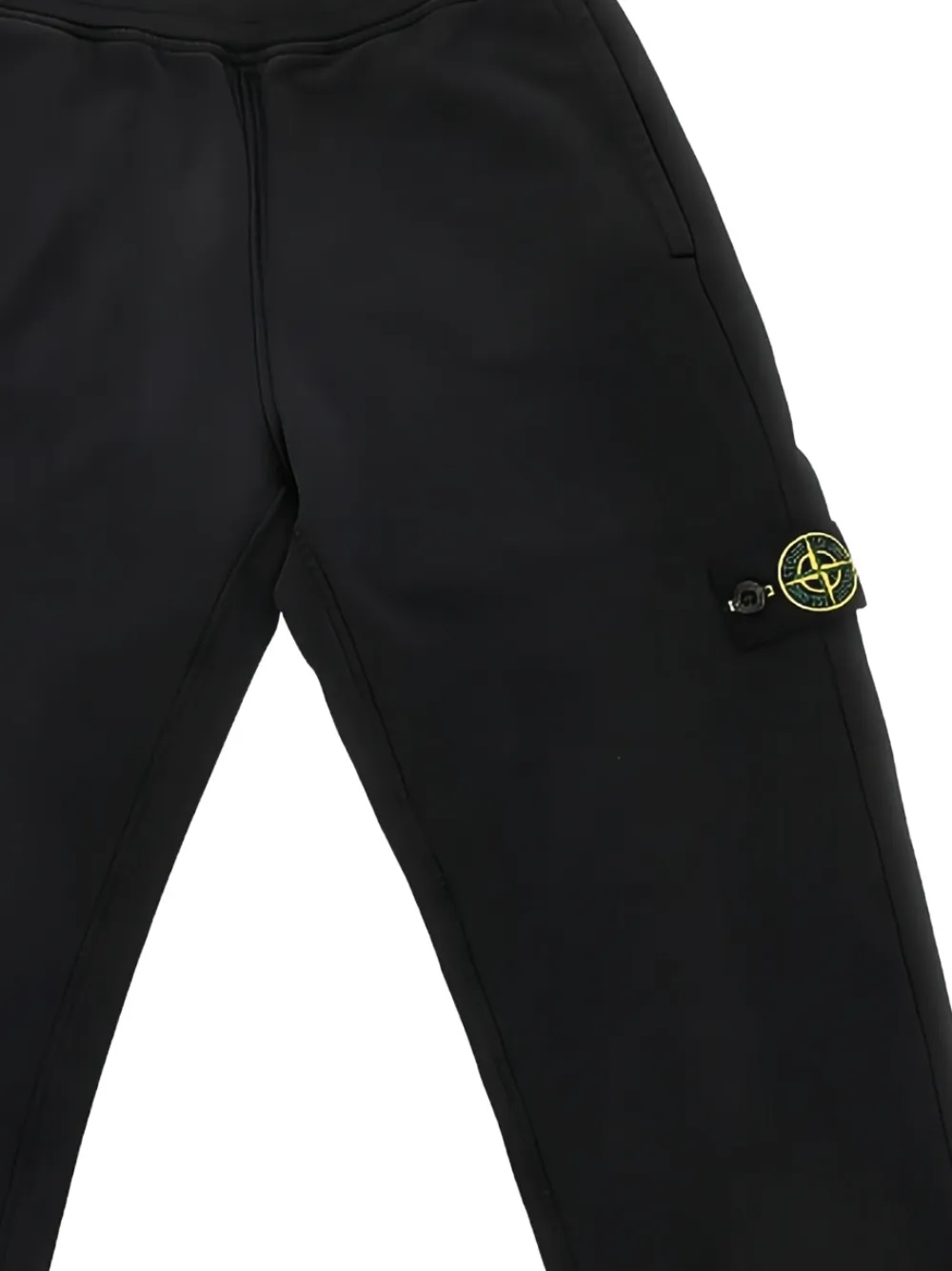 Спортивные брюки с логотипом Stone Island Junior, черный — фото 2