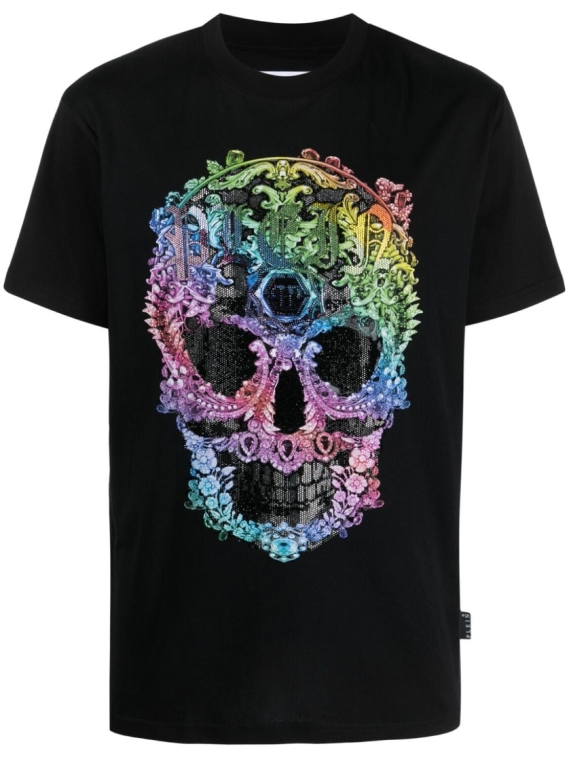 

Philipp Plein футболка с принтом Skull и стразами, черный