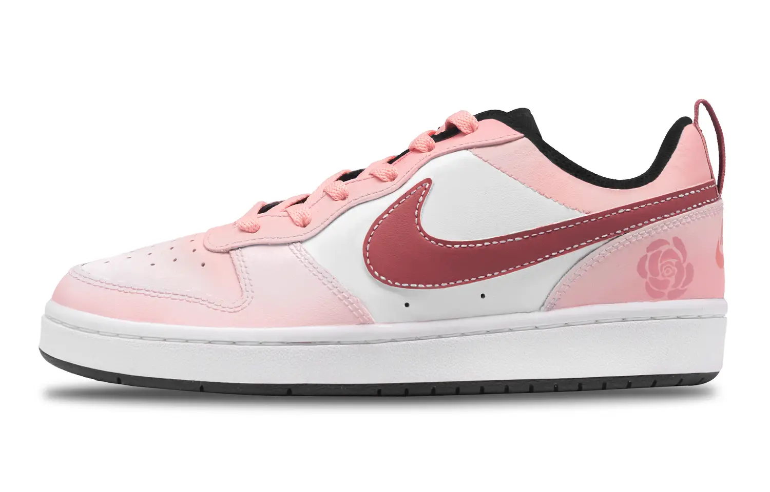 

Кроссовки Nike Court Borough Skateboard Shoes Women's Low-Top Pink/White, розовый