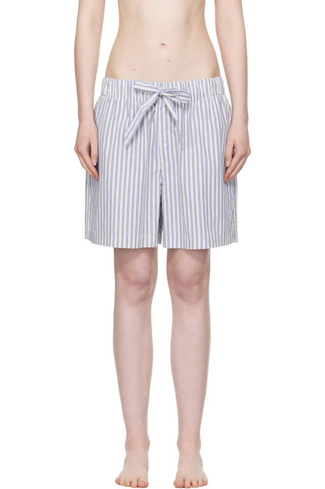 

Пижамные шорты из поплина Tekla, цвет skagen stripes