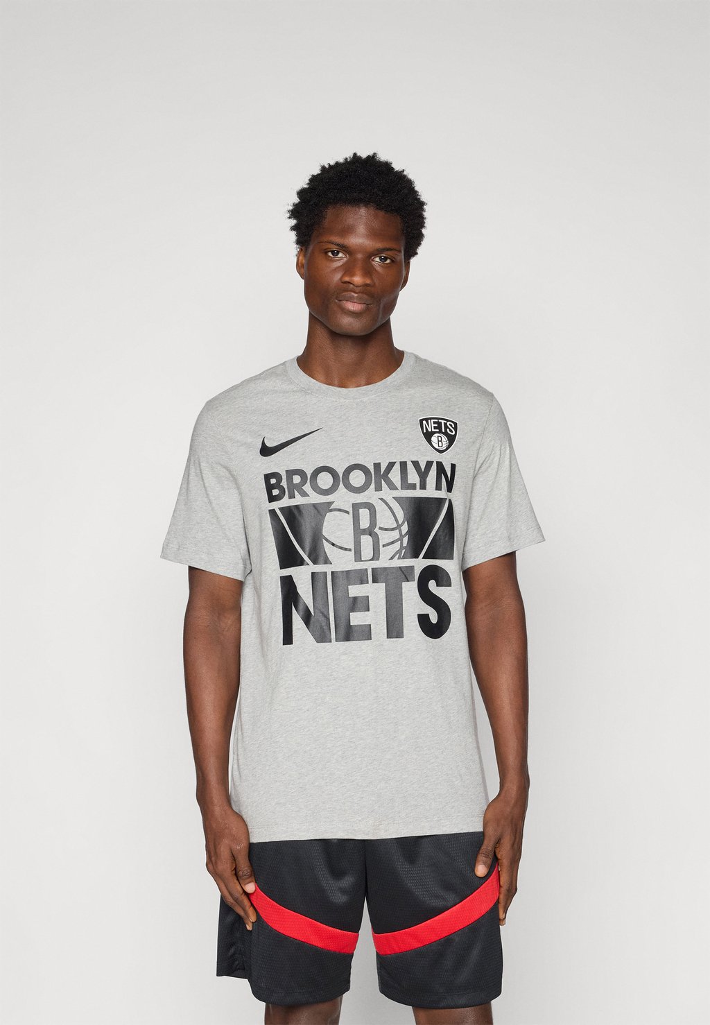 

Футболка с принтом NBA BROOKLYN NETS TEE - Club wear Nike Performance, серый
