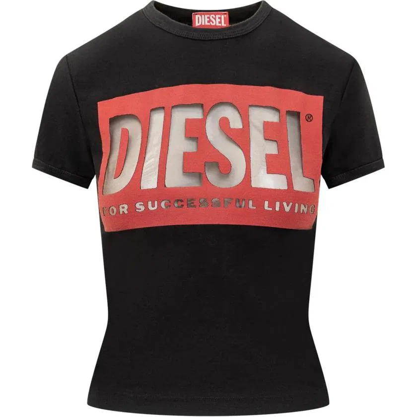 Футболка T Malun Crewneck Diesel черная — фото 4