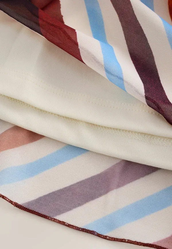 Платье макси Next, multi stripe print, разноцветная полоска — фото 4