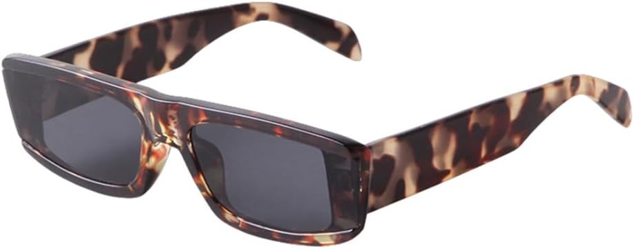 

Солнцезащитные очки в узкой прямоугольной оправе, маленькие женские очки с леопардовым принтом, модные мужские солнцезащитные очки для вождения, защита от ультрафиолета UV400 MUTYNE, C6