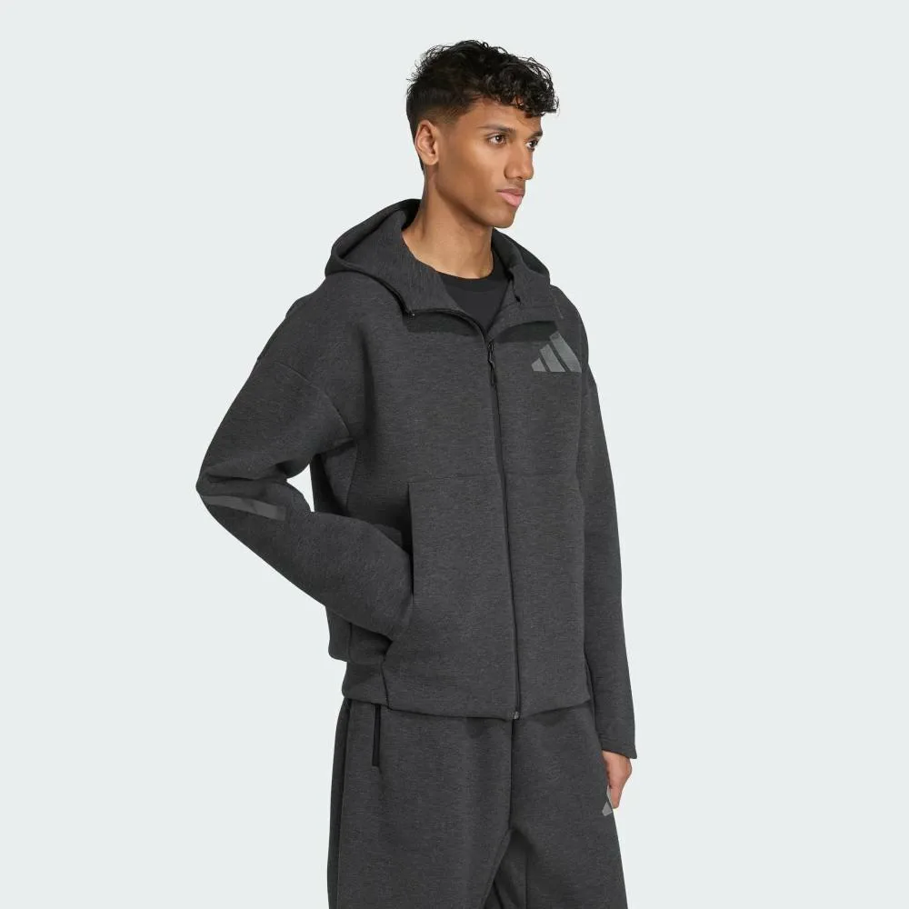 Толстовка ZNE Premium на молнии Adidas, black — фото 3