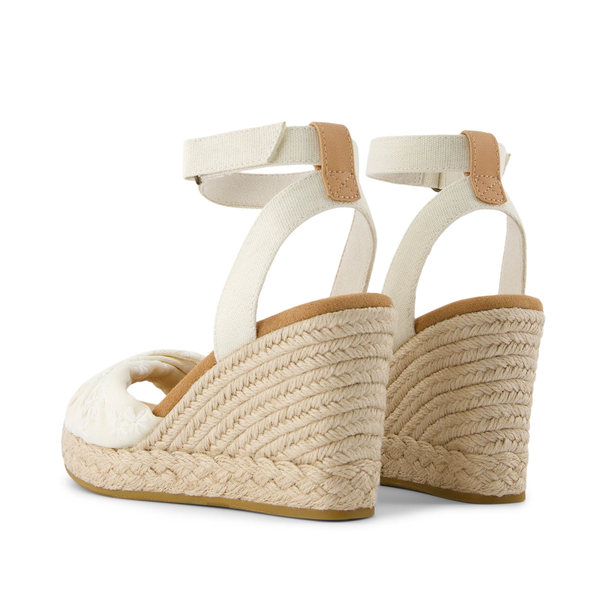 Marisela Босоножки-клин с цветочной вышивкой TOMS Shoes, красный — фото 3