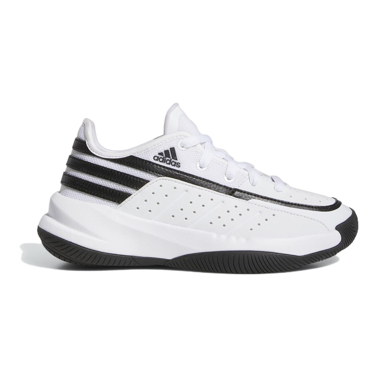 Баскетбольные кроссовки Front Court Kids GS Low-top белые/черные Adidas, белый/черный — фото 2