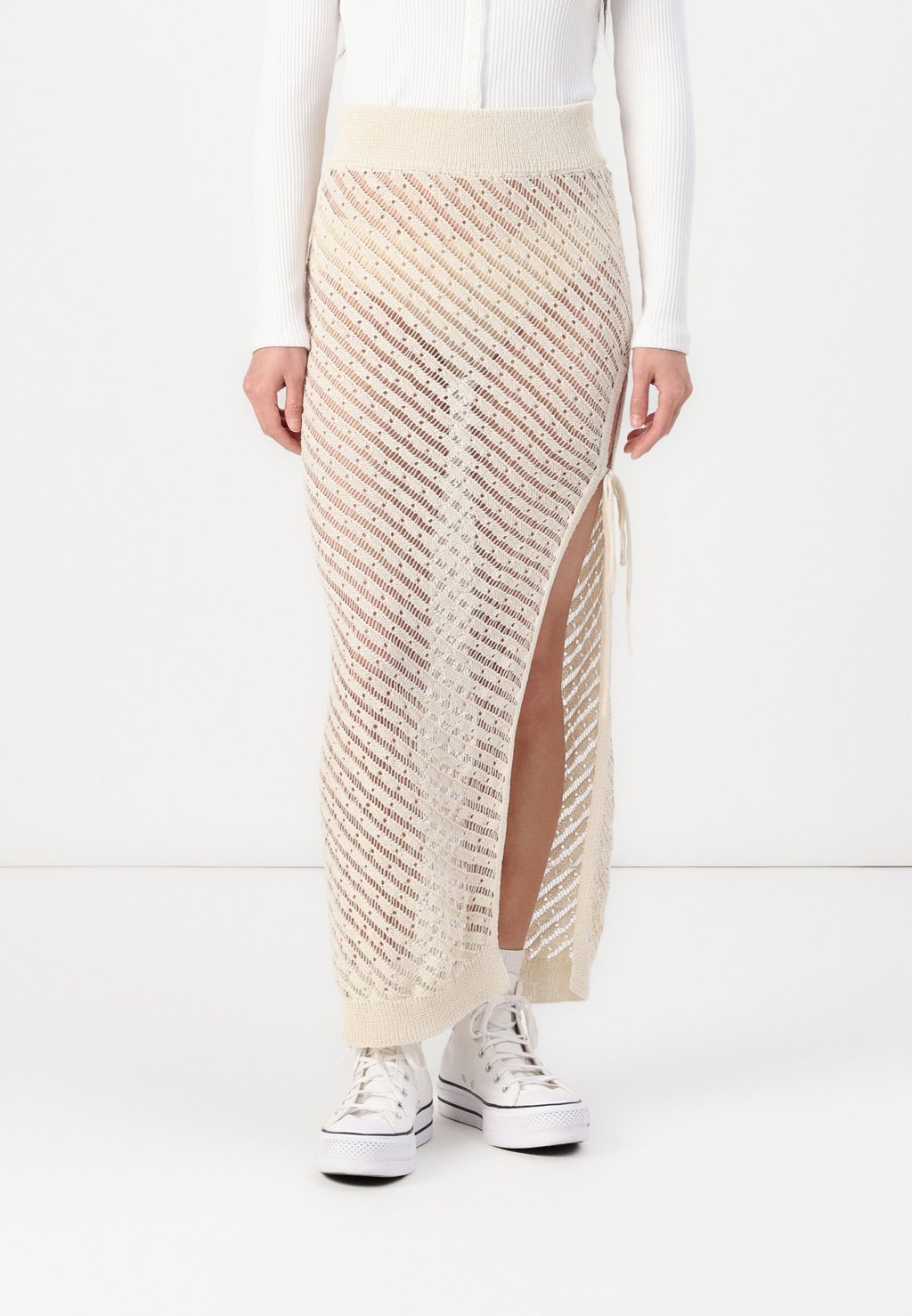 

Юбка макси NMGIANNA ANKLE SLIT SKIRT Noisy May, кремовый