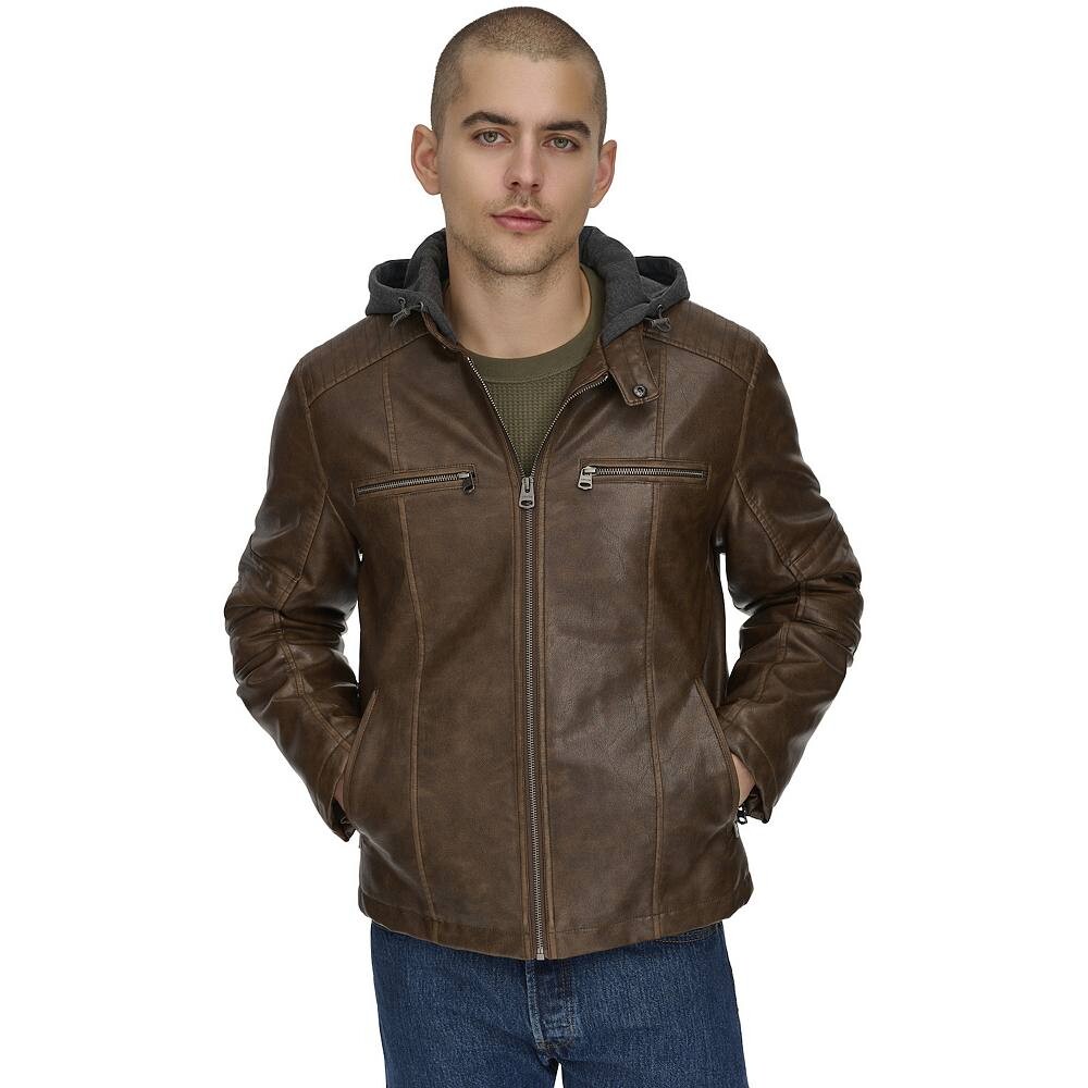 

Мужская гоночная куртка из искусственной кожи Levi's, цвет Saddle
