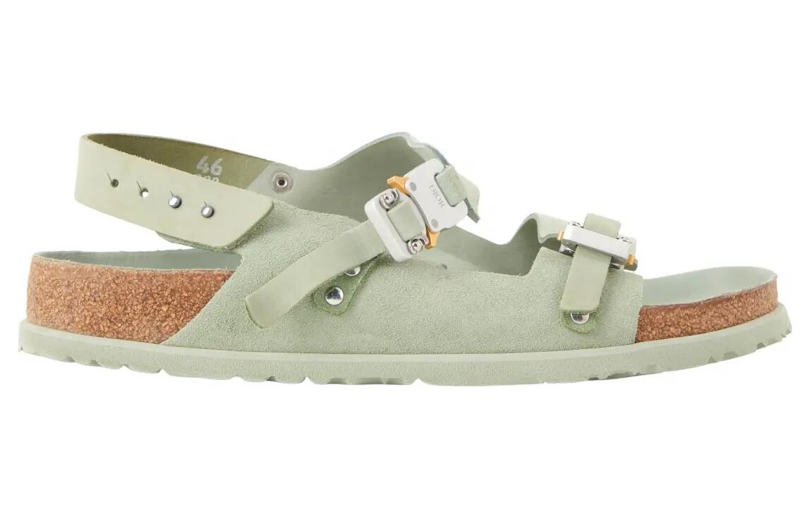 Birkenstock Sandale Milano Пастельно-зеленый нубук из телячьей кожи Dior — фото 2