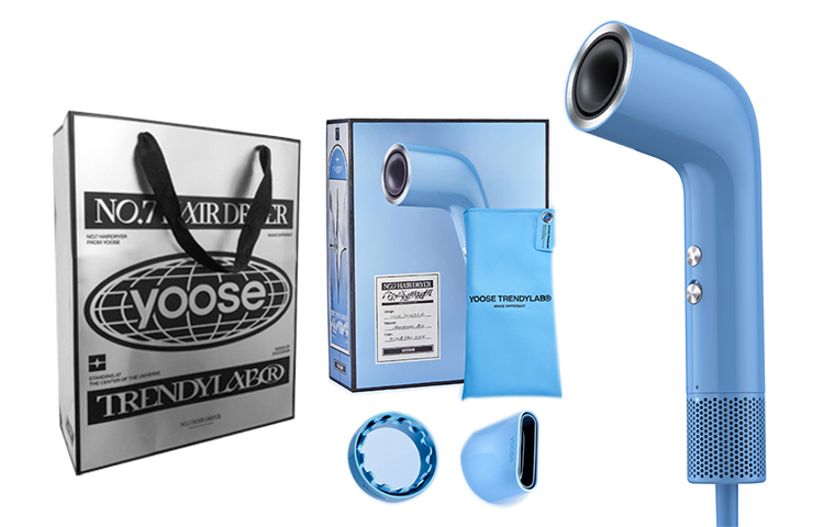 

Фен S1 с отрицательными ионами для ухода за волосами Yoose, Sea Salt Blue