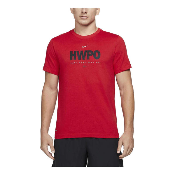 

Футболка dri-fit 'hwpo' training t-shirt 'red' Nike, красный