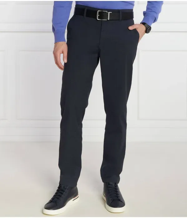 Брюки чинос tapered fit Boss Orange, темно-синий — фото 3
