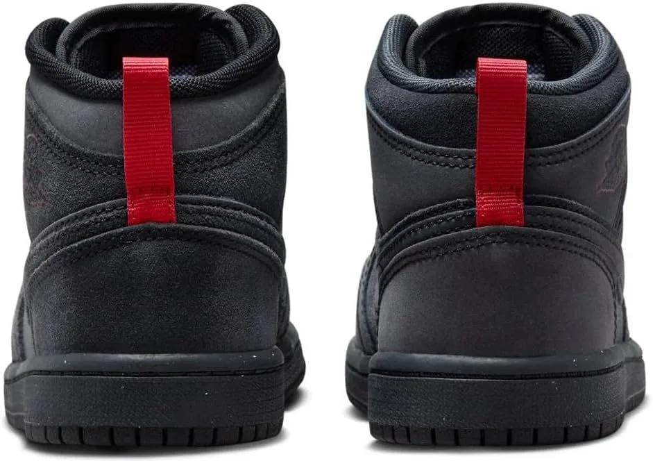 Детские кроссовки Nike Air Jordan 1 Mid SE Craft, серый/черный — фото 2