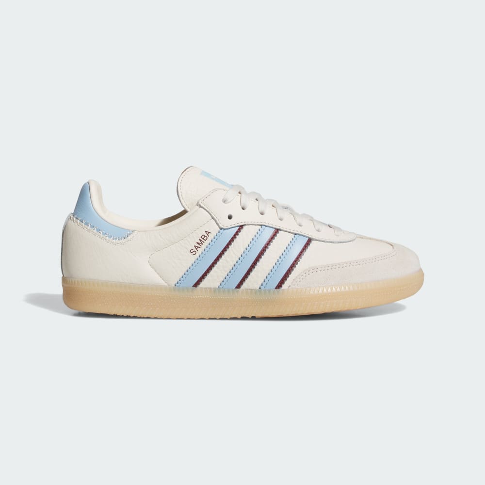 

Кроссовки Adidas Samba OG Shoes, цвет Wonder White/Clear Sky/Shadow Red