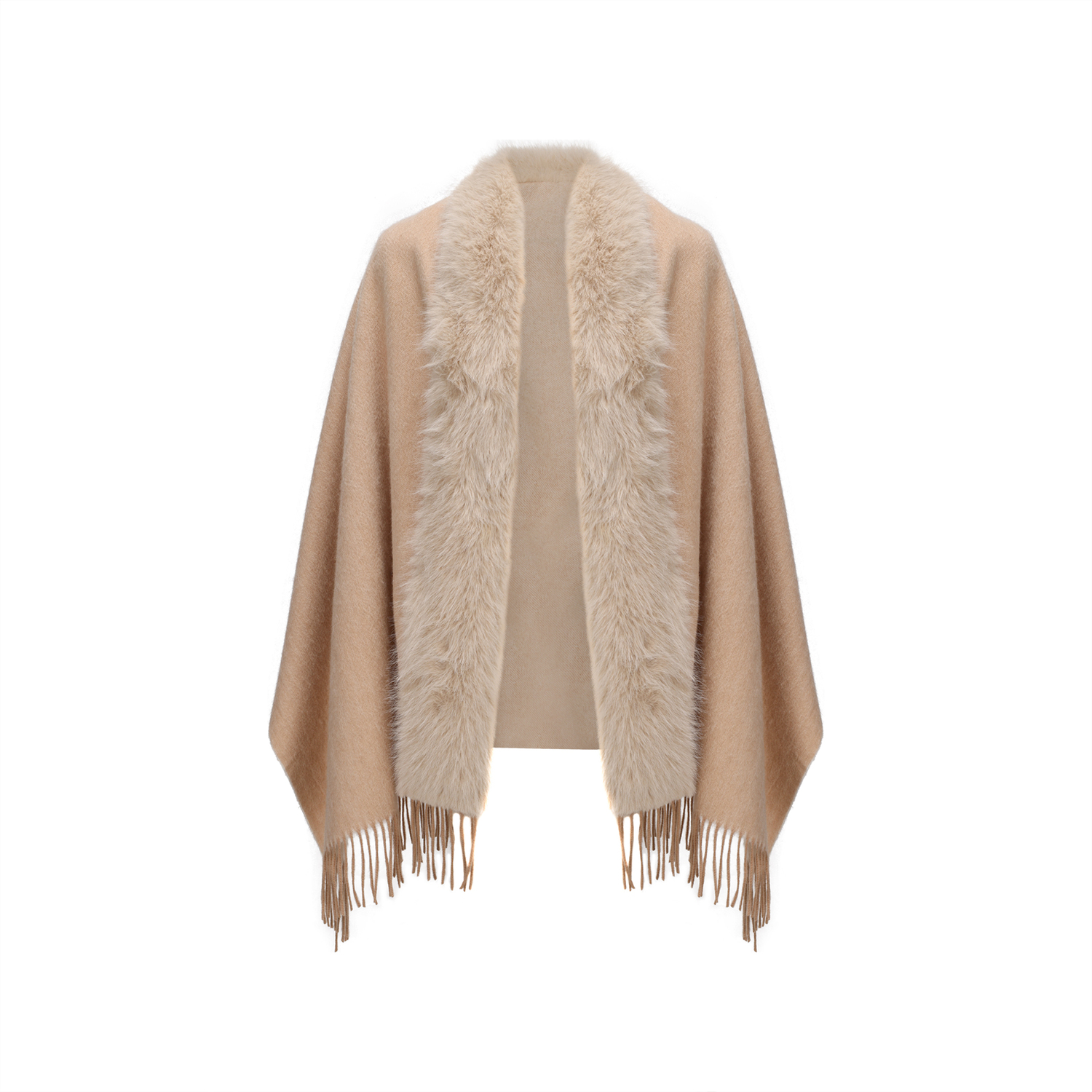 

Шаль из 100% овечьей шерсти для женщин ELLE, soft бежевый